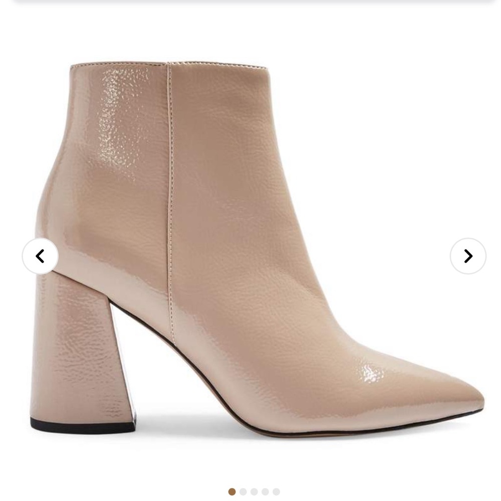NEW!Topshop Nude Hackney Pointed Toe Booties Size 42 - Picture 4 of 8